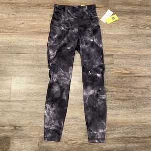 Women’s Contour Flex Black Tie Dye Ultra High Rise 7/8 25” Leggings XL